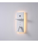 Kinkiety - ELKIM Lighting HOTELS 417H Power LED + SMD LED 3W + 4W biała ciepła 3000K Biały 6417H1102 - product 1