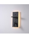 ELKIM Lighting HOTELS 417H Power LED + SMD LED 3W + 4W biała ciepła 3000K Czarny 6417H1103