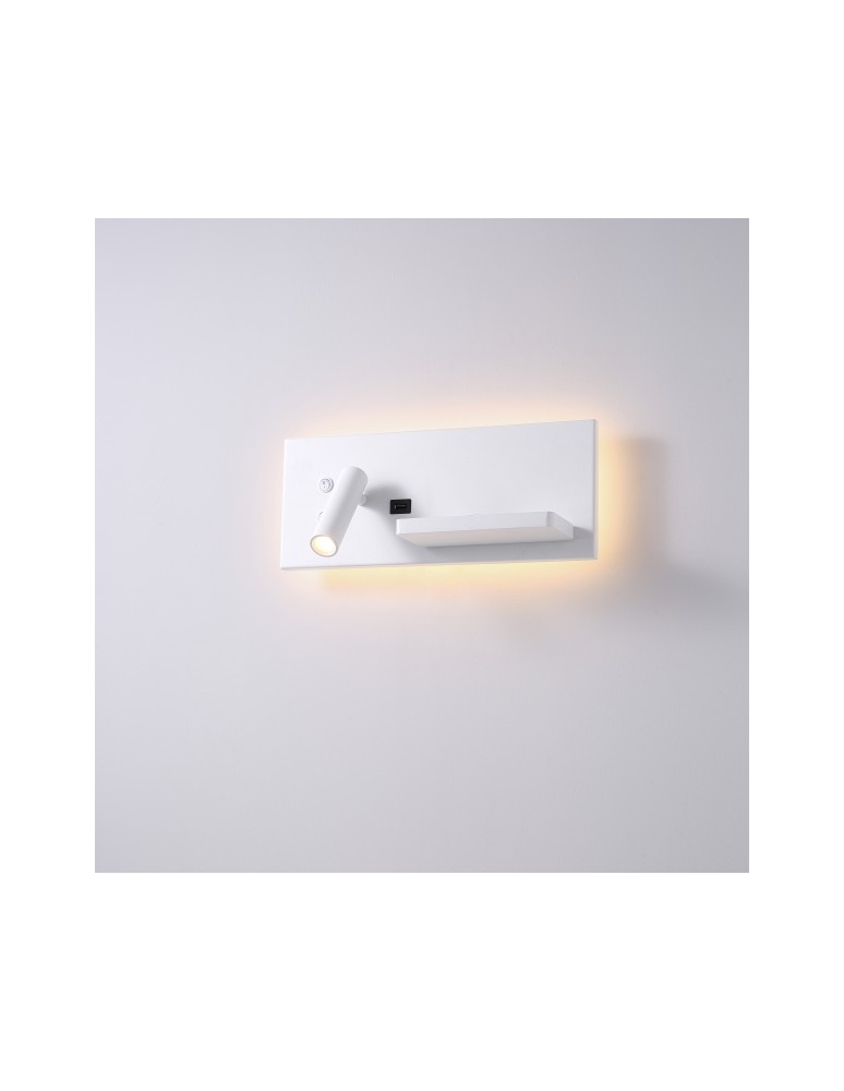 ELKIM Lighting HOTELS 417L Power LED + SMD LED 3W + 4W biała ciepła 3000K Biały 6417L1102 ELKIM Lighting HOTELS 417L Power LED + SMD LED 3W + 4W biała ciepła 3000K Biały 6417L1102