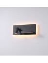 ELKIM Lighting HOTELS 417L Power LED + SMD LED 3W + 4W biała ciepła 3000K Czarny 6417L1103