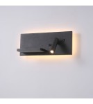 Kinkiety - ELKIM Lighting HOTELS 417P Power LED + SMD LED 3W + 4W biała ciepła 3000K Czarny 6417P1103 - product 1