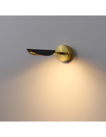 ELKIM Lighting BUKET 395 SMD LED 2W biała ciepła 3000K Czarny + złoty 639501135