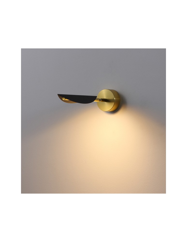 ELKIM Lighting BUKET 395 SMD LED 2W biała ciepła 3000K Czarny + złoty 639501135