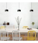 Lampy wiszące - ELKIM Lighting BRAKET/Z 229 SMD LED 6W Biała ciepła 3000K Biały z czarnym przewodem 522901102 - product 2