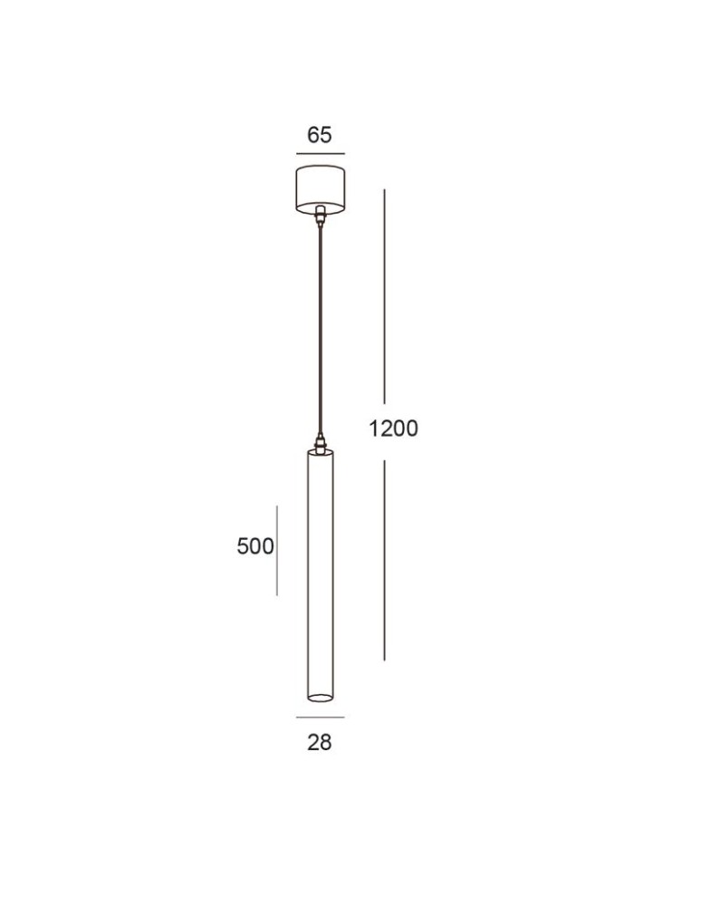 Lampy wiszące - ELKIM Lighting SCOP 012 Power LED 3W Biała zimna 6000K  Biały 501201302 - product kolory-swiatla.pl 3
