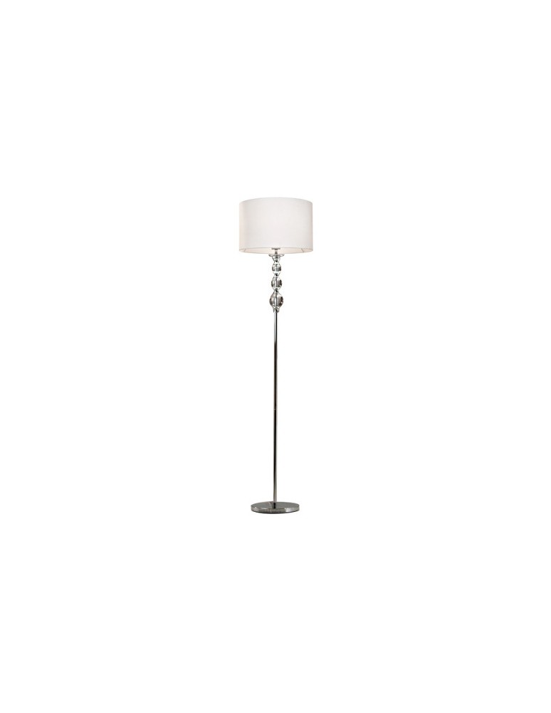 Lampy podłogowe z abażurem - Zuma Line REA Biały RLL93163-1W Podłogowa - produkt kolory-swiatla.pl 1