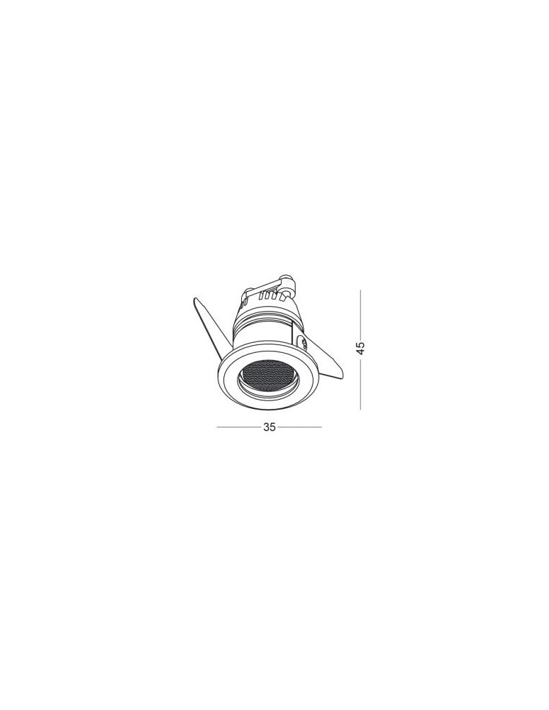 ELKIM Lighting POINT 005 Power LED 3W Biała zimna 6000K  Aluminium 200501301 ELKIM Lighting POINT 005 Power LED 3W Biała zimna 6000K  Aluminium 200501301