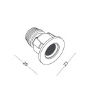 ELKIM Lighting POINT 880A Power LED 1W Niebieska Czarny 2880A1403 ELKIM Lighting POINT 880A Power LED 1W Niebieska Czarny 2880A1403