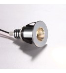 Lampy podtynkowe - oczka - ELKIM Lighting POINT 880 Power LED 1W Biała ciepła 3000K  Chrom 288001106 - product 1