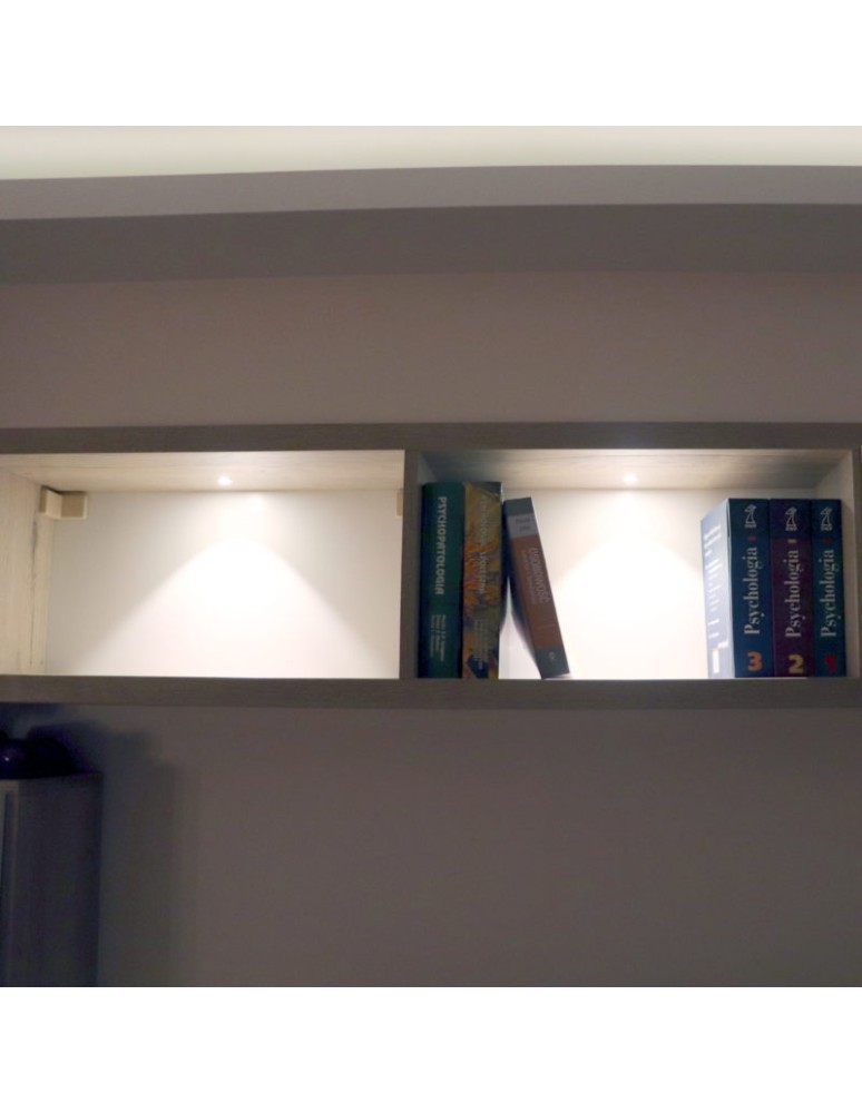 Lampy podtynkowe - oczka - ELKIM Lighting POINT 880 Power LED 1W Czerwona Chrom 288001506 - product kolory-swiatla.pl 4