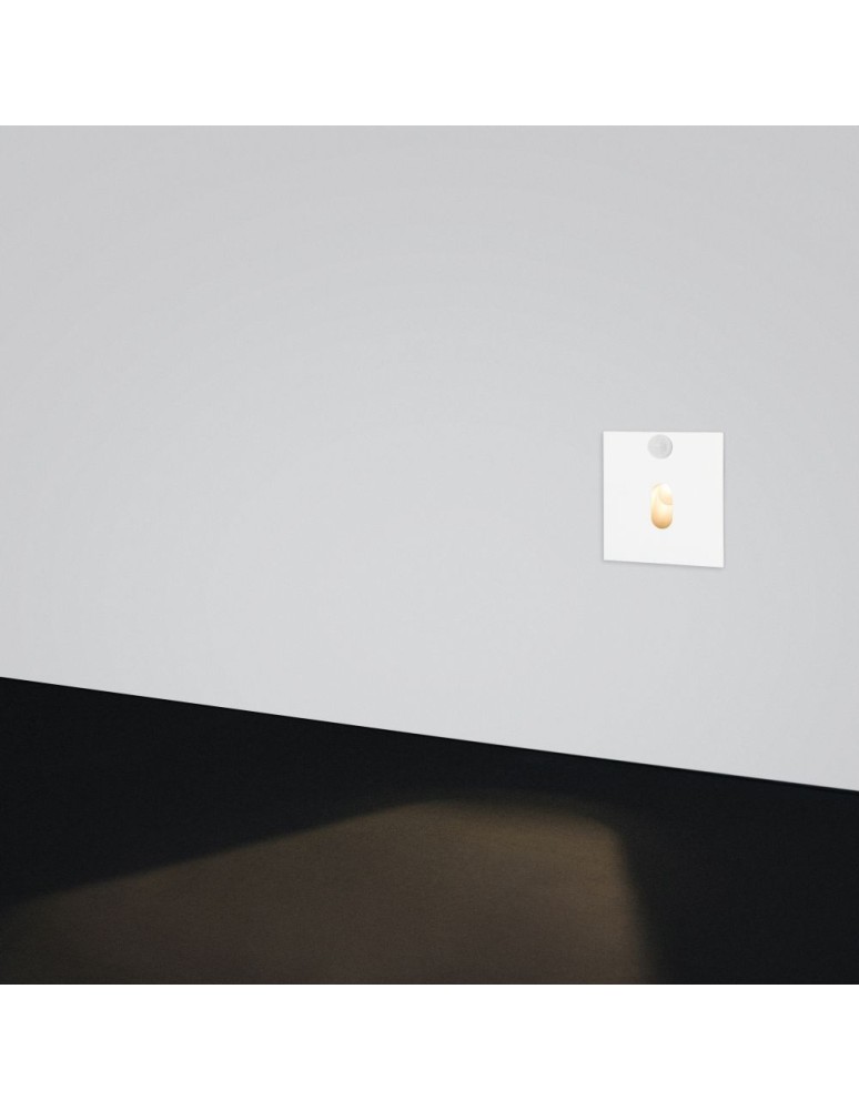 ELKIM Lighting LESEL 001 XL z cz. ruchu Power LED 1W Biała ciepła 3000K  Biały 100102102CR