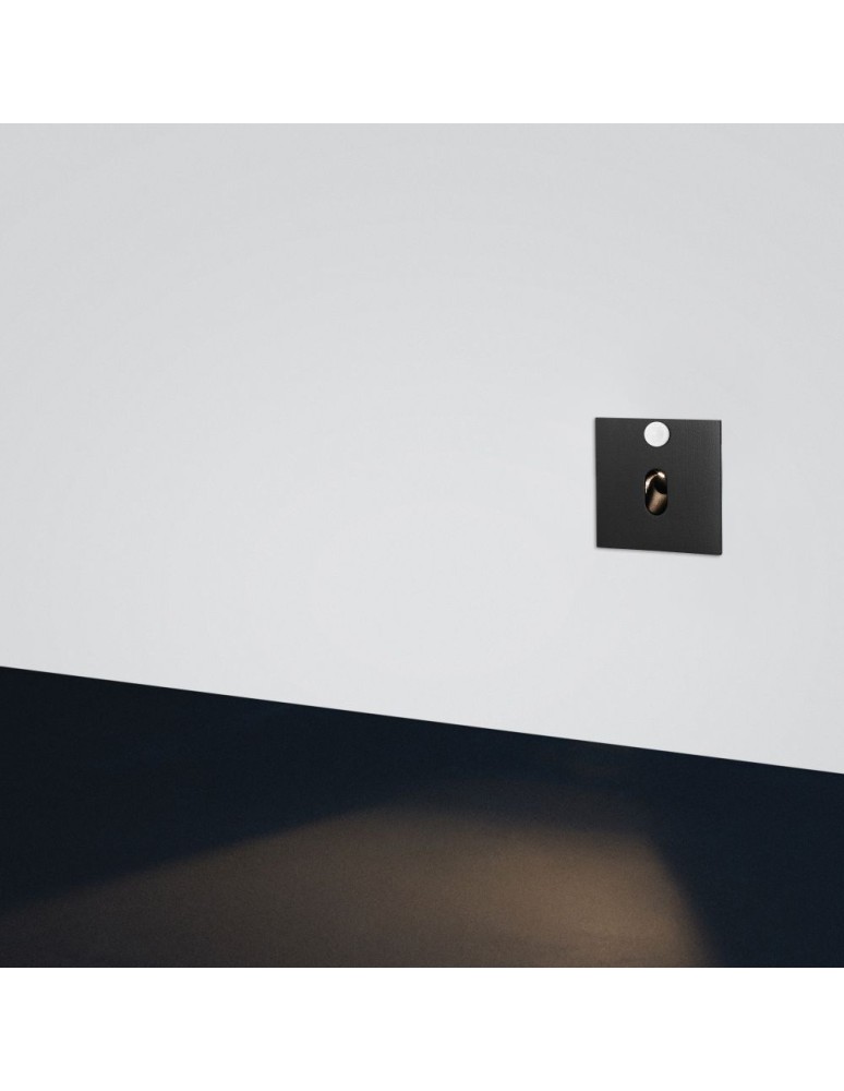ELKIM Lighting LESEL 001 XL z cz. ruchu Power LED 1W Biała neutralna 4000K  Czarny 100102203CR