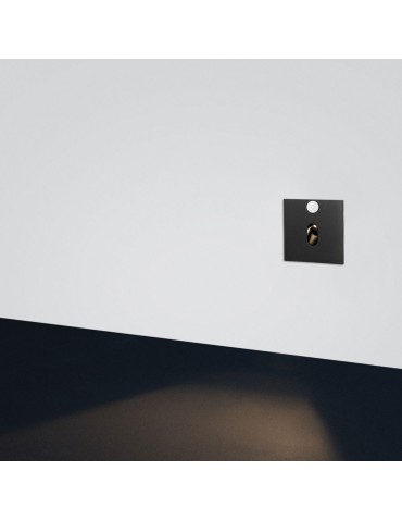ELKIM Lighting LESEL 001 XL z cz. ruchu Power LED 1W Biała zimna 6000K  Czarny 100102303CR