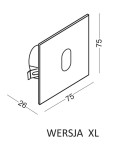 ELKIM Lighting LESEL 001 XL Power LED 1W Biała zimna 6000K  Biały 100102302 ELKIM Lighting LESEL 001 XL Power LED 1W Biała zimna 6000K  Biały 100102302