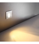 ELKIM Lighting LESEL 001 L Power LED 1W Biała ciepła 3000K Aluminium szczotkowane 100101108 ELKIM Lighting LESEL 001 L Power LED 1W Biała ciepła 3000K Aluminium szczotkowane 100101108