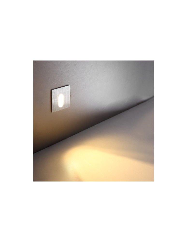 ELKIM Lighting LESEL 001 L Power LED 1W Biała ciepła 3000K Aluminium szczotkowane 100101108 ELKIM Lighting LESEL 001 L Power LED 1W Biała ciepła 3000K Aluminium szczotkowane 100101108