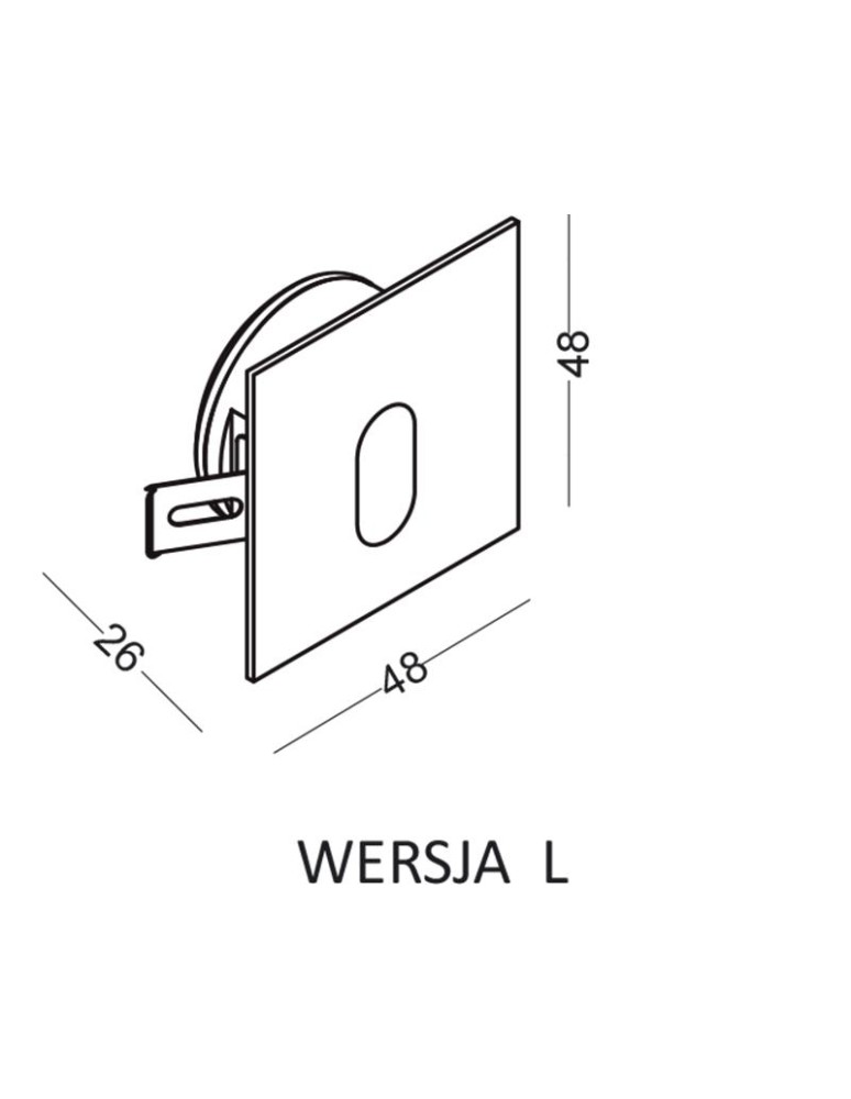 ELKIM Lighting LESEL 001 L Power LED 1W Biała zimna 6000K Aluminium szczotkowane 100101308 ELKIM Lighting LESEL 001 L Power LED 1W Biała zimna 6000K Aluminium szczotkowane 100101308