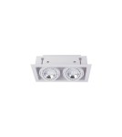 Lampy podtynkowe kwadratowe - Nowodvorski DOWNLIGHT ES111 Spot Podtynkowa Max moc 2x15W GU10 ES111  Biały 9574 - product 1