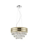 Lampy wiszące - Zuma Line Naica Lampa Wisząca Złota/Gold 4xE14 Złoty Matowy P0525-04A-F4V6 - product 1