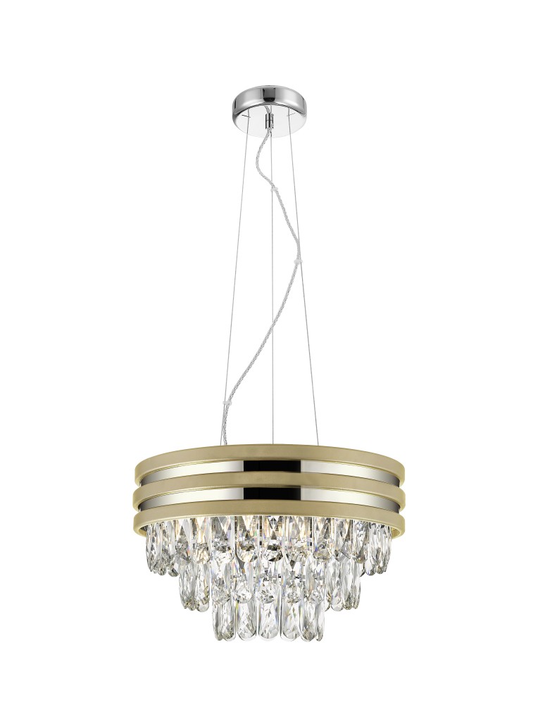Lampy wiszące - Zuma Line Naica Lampa Wisząca Złota/Gold 4xE14 Złoty Matowy P0525-04A-F4V6 - produkt kolory-swiatla.pl 1