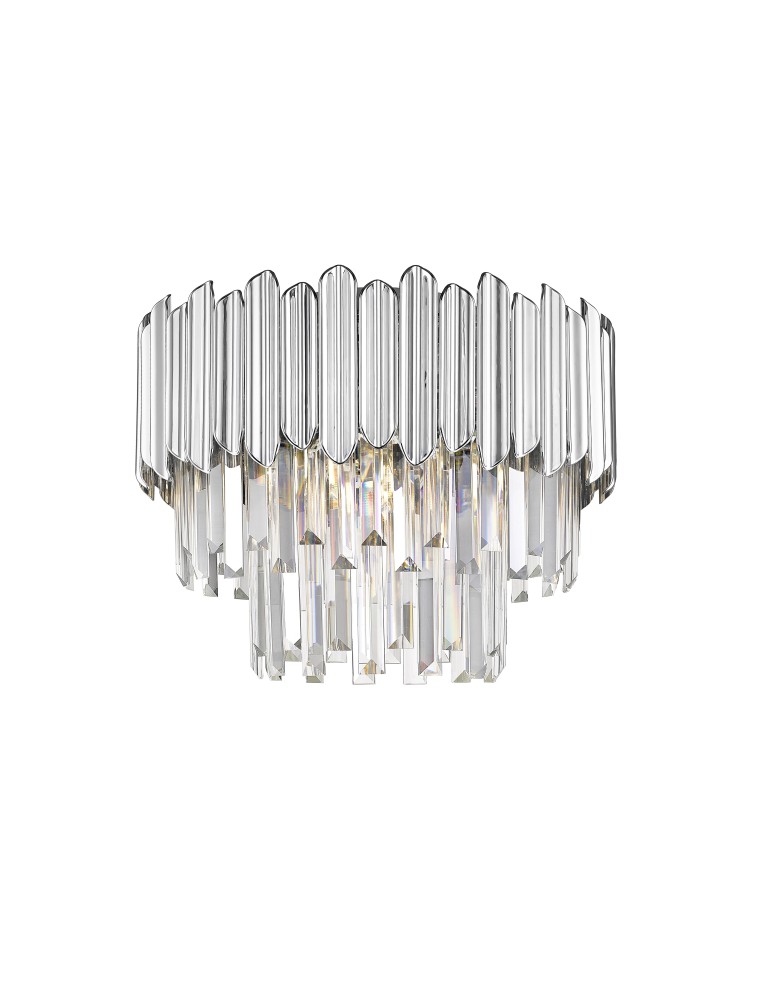 Lampy sufitowe z kryształami - Zuma Line Gladius Lampa Sufitowa Chrome 5xE14 Chrom C0535-05B-F4AC - produkt kolory-swiatla.pl 1