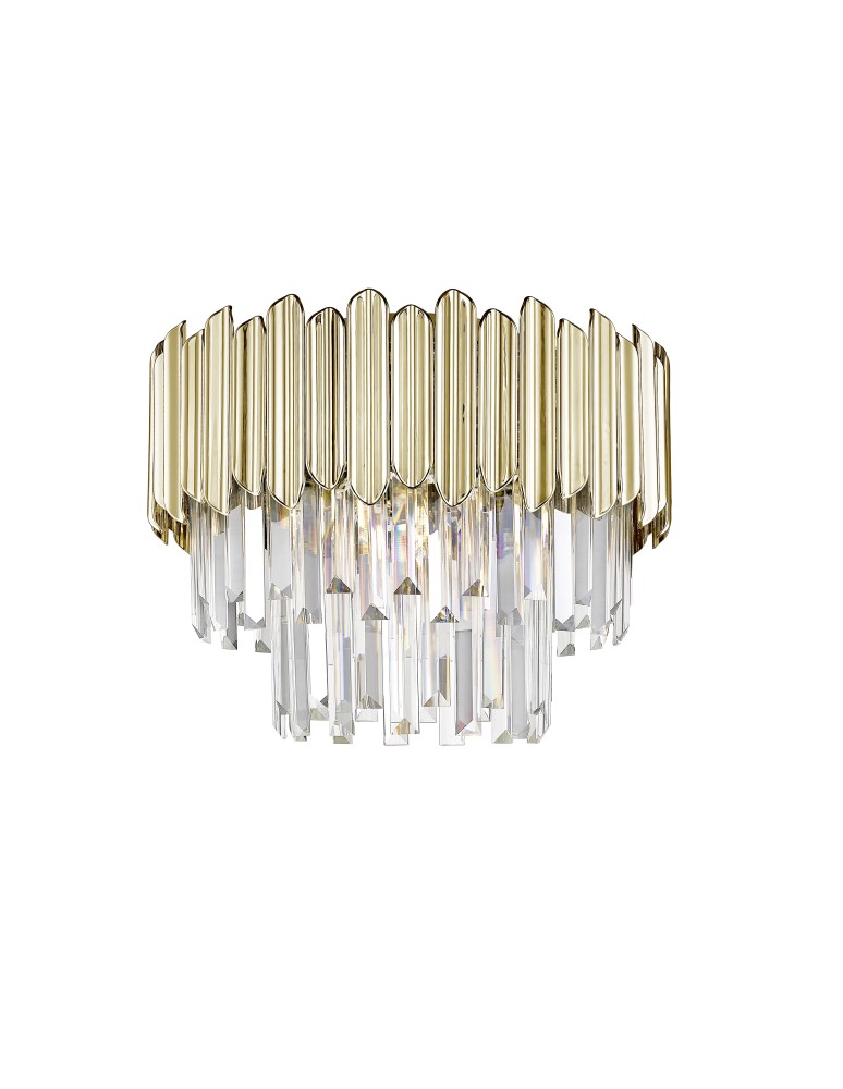 Lampy sufitowe z kryształami - Zuma Line Gladius Lampa Sufitowa Złota/Gold 5xE14 Złoty C0535-05B-F4J7 - produkt kolory-swiatla.pl 1