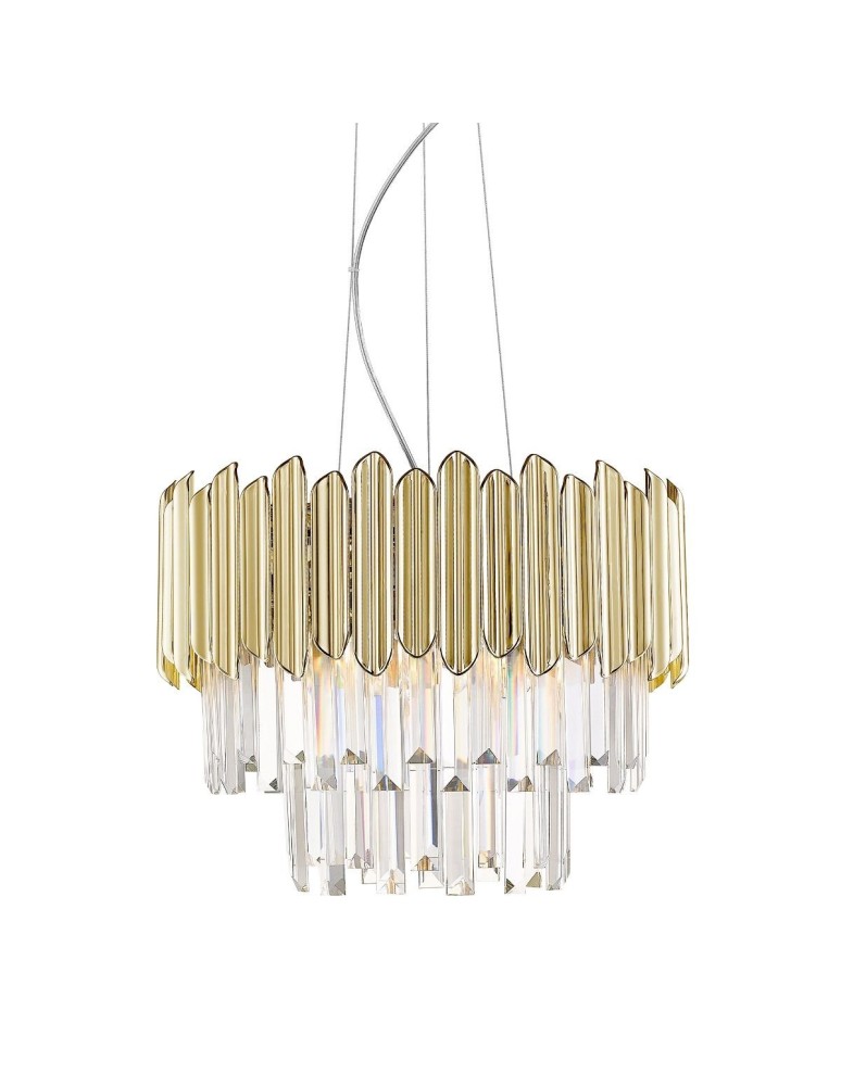 Lampy wiszące - Zuma Line Gladius Lampa Wisząca Złota/Gold 5xE14 Złoty P0535-05B-F4J7 - produkt kolory-swiatla.pl 1