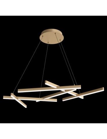 Maytoni Line Wisząca LED 75W 3000K 3500lm Złoty Matowy   MOD016PL-L75MG3K - produkt 2