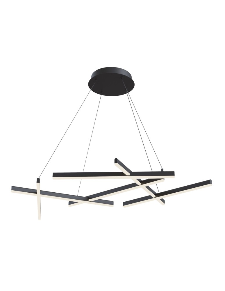 Maytoni Line LED 75W 3000K 2600lm wisząca MOD016PL-L75B czarny