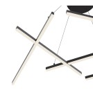 Lampy wiszące LED - Maytoni Line LED 75W 3000K 2600lm wisząca MOD016PL-L75B czarny - product 2
