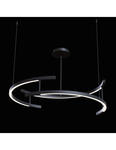 Maytoni Line Wisząca LED 52W 3000K 2000lm Czarny  MOD054PL-L52B3K
