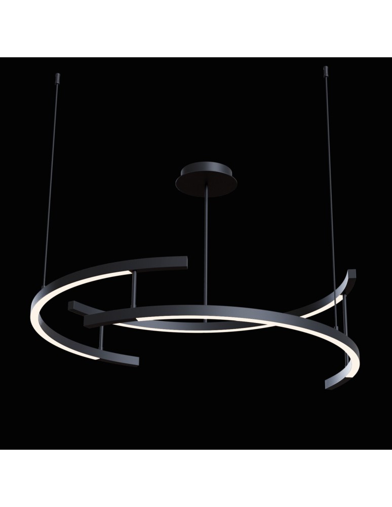 Maytoni Line Wisząca LED 52W 3000K 2000lm Czarny  MOD054PL-L52B3K