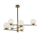 Lampy wiszące kule - Maytoni Nostalgia 6xE14 40W wisząca MOD048PL-06G złoty mat - product 1