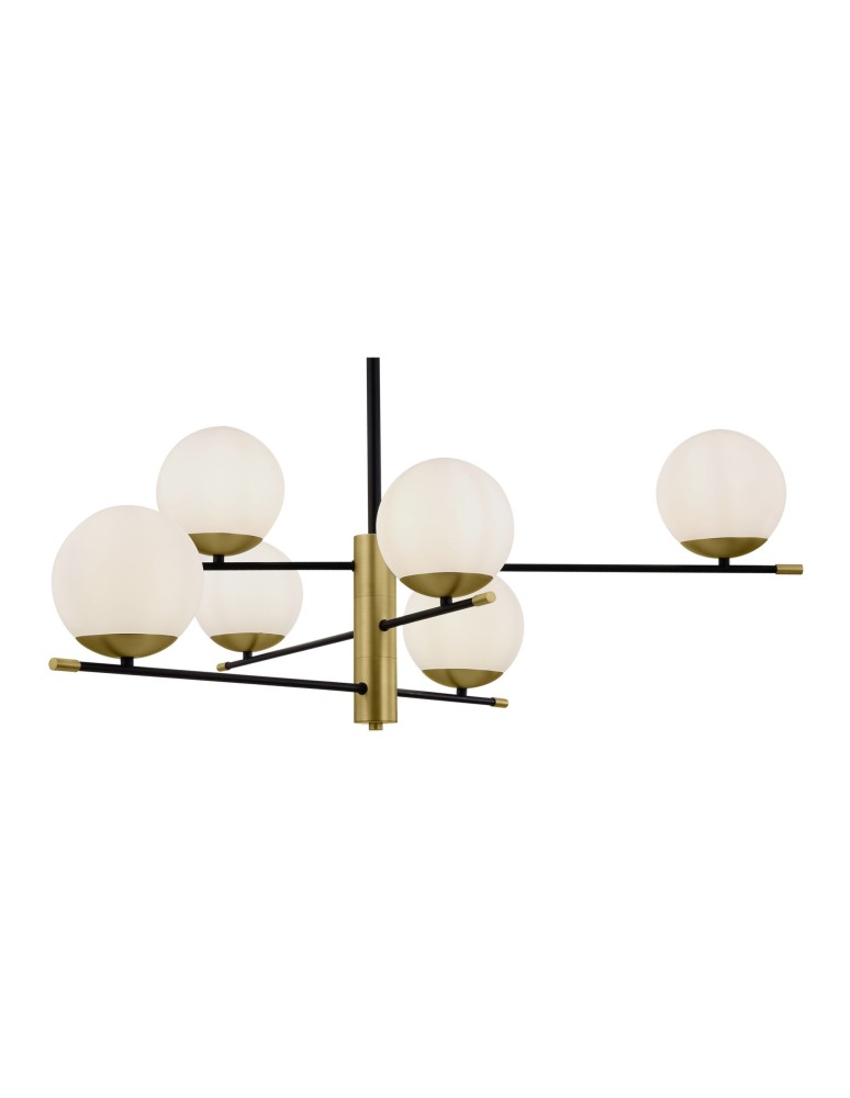 Lampy wiszące kule - Maytoni Nostalgia 6xE14 40W wisząca MOD048PL-06G złoty mat - product kolory-swiatla.pl 3