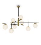 Lampy wiszące kule - Maytoni Nostalgia 9xE14 40W wisząca MOD048PL-09G złoty mat - product 1