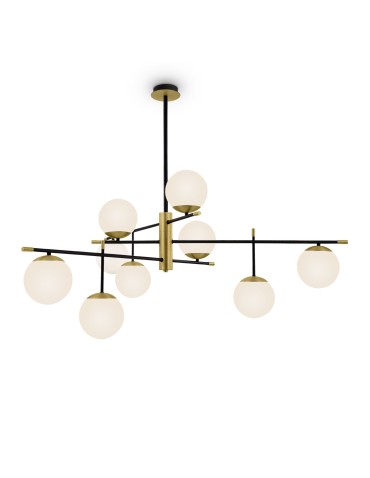 Maytoni Nostalgia 9xE14 40W wisząca MOD048PL-09G złoty mat