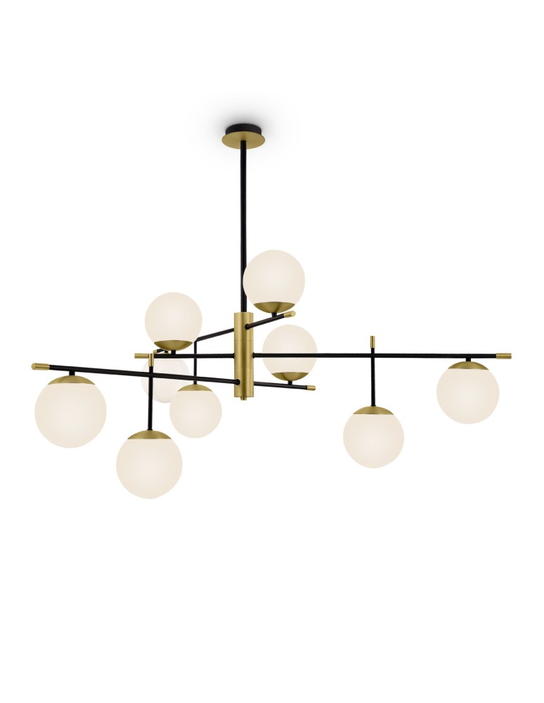 Maytoni Nostalgia 9xE14 40W wisząca MOD048PL-09G złoty mat