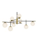 Lampy wiszące kule - Maytoni Nostalgia 9xE14 40W wisząca MOD048PL-09G złoty mat - product 3