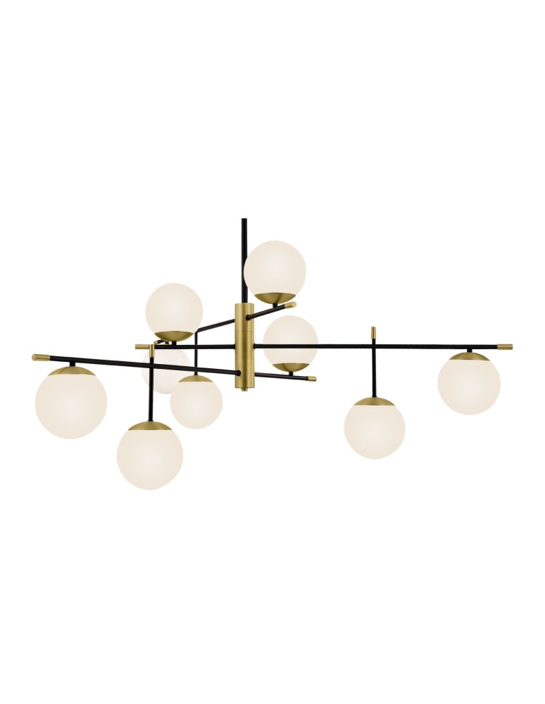 Lampy wiszące kule - Maytoni Nostalgia 9xE14 40W wisząca MOD048PL-09G złoty mat - product kolory-swiatla.pl 3