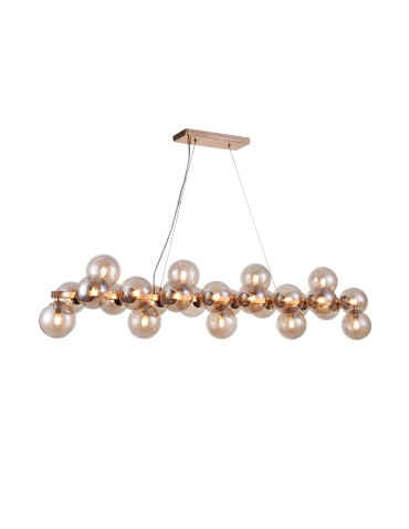 Maytoni Dallas 25xG9 28W wisząca MOD547PL-25G złoty