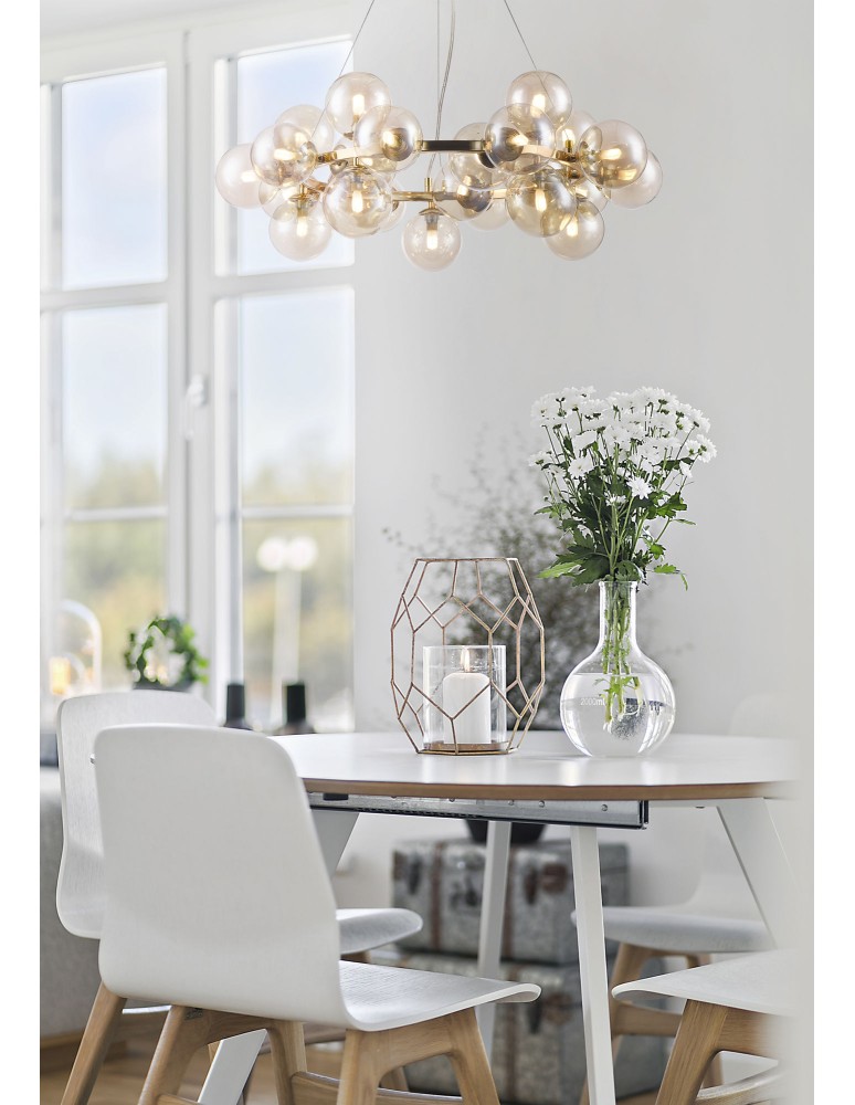 Maytoni Dallas 25xG9 28W wisząca MOD548PL-25G złoty