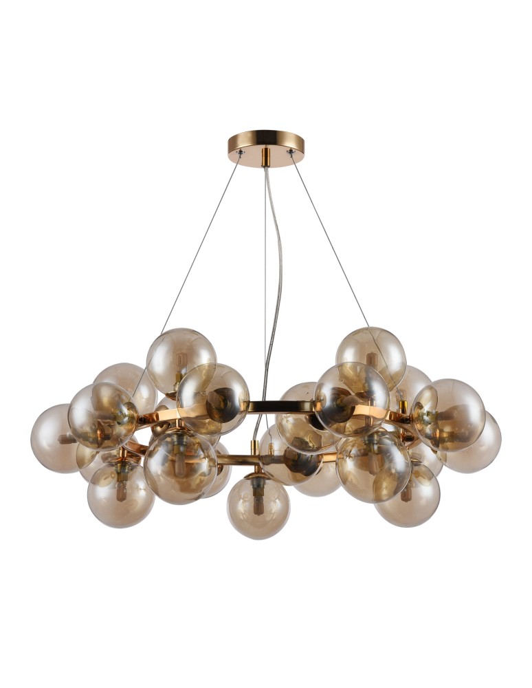 Maytoni Dallas 25xG9 28W wisząca MOD548PL-25G złoty