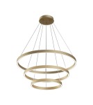 Lampy wiszące okręgi - Maytoni Rim Wisząca LED 115.2W 3804K 6022lm Mosiądz  MOD058PL-L100BS4K - product 1