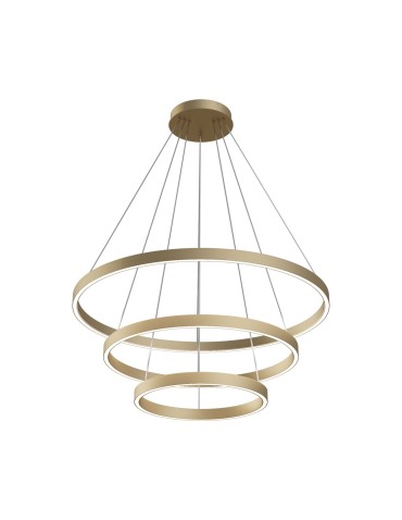 Maytoni Rim Wisząca LED 115.2W 3804K 6022lm Mosiądz  MOD058PL-L100BS4K