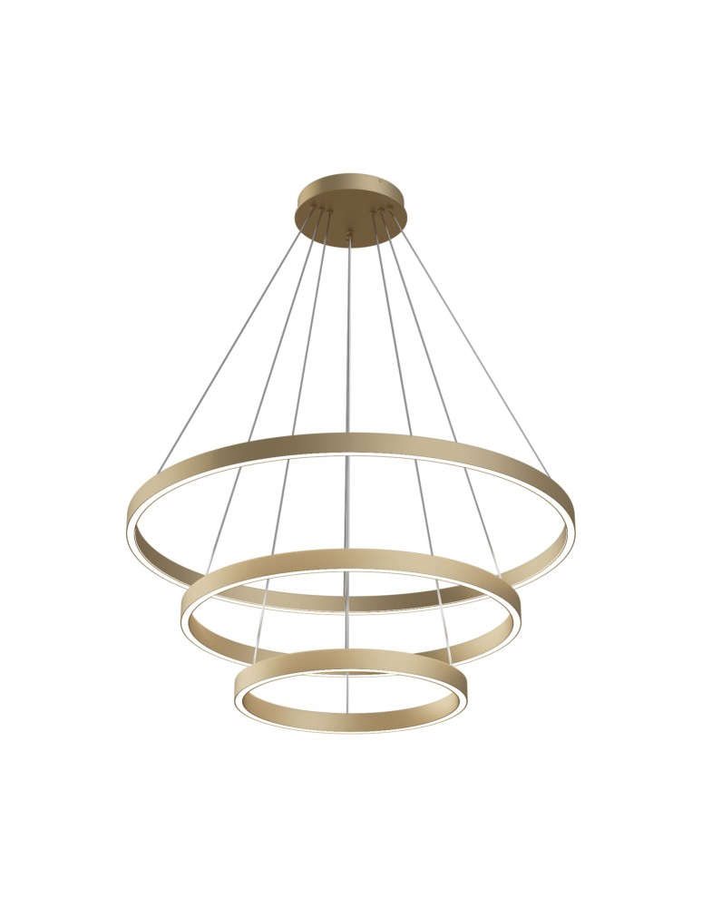 Maytoni Rim Wisząca LED 115.2W 3804K 6022lm Mosiądz  MOD058PL-L100BS4K