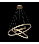 Lampy wiszące okręgi - Maytoni Rim Wisząca LED 115.2W 3804K 6022lm Mosiądz  MOD058PL-L100BS4K - product 2
