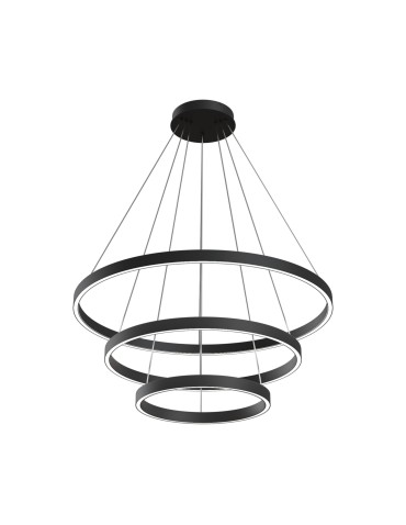 Maytoni Rim Wisząca LED 113.9W 3823K 3191lm Czarny  MOD058PL-L100B4K