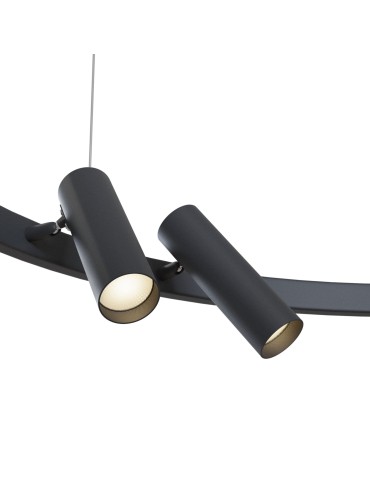 Maytoni Satellite LED 42W 3000K 3800lm wisząca MOD102PL-L42B czarny - produkt 2