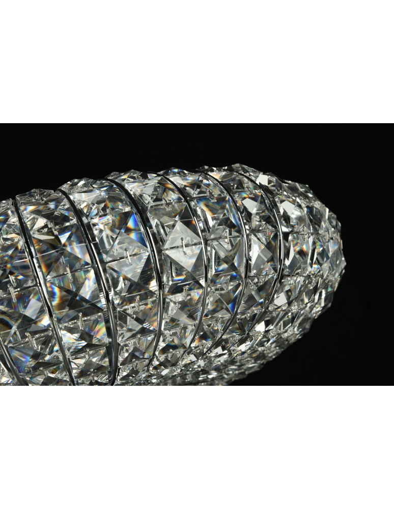 Lampy sufitowe z kryształami - Maytoni Broche 6xE14 60W sufitowa DIA902-06-N nikiel - product kolory-swiatla.pl 2
