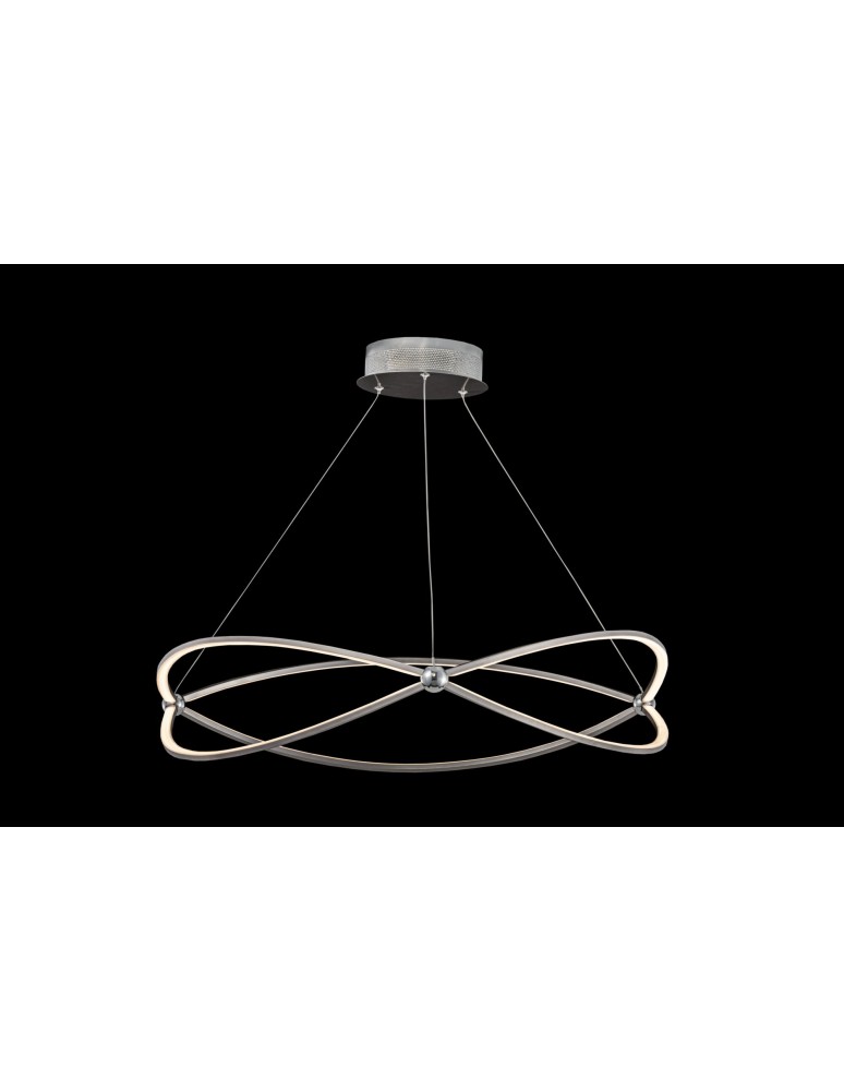 Lampy wiszące LED - Maytoni Weave Wisząca LED 55.8W 3000K 3400lm Nikiel  MOD062PL-L56CH3K - product kolory-swiatla.pl 2